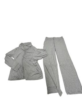 SKIMS Sleep Long Sleep Set in Light Heather Grey Size Medium